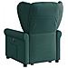 Poltrona Alzapersona Massaggiante Verde Scuro in Tessuto - Foto miniatura 6