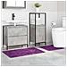 Tappeto da bagno 2 pcs Viola 50 x 50 cm Polipropilene - Foto miniatura 3