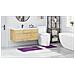 Tappeto da bagno 2 pcs Viola 50 x 50 cm Polipropilene - Foto miniatura 4