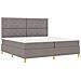 Letto a molle con materasso Talpa 200 x 200 cm Tessuto - Foto miniatura 7