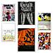 Set Di 6 Stampe Pittura Decorativa, Graffiti, Street Art, A Colori, Con Cornice E Illustrazioni. A3 & A4 Cornice Bianca - Foto miniatura 1