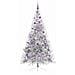Albero di Natale artificiale con luci integrate Argento 210 cm - Foto miniatura 4