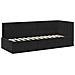 Cornice del letto ad angolo Nero 80 cm x 200 cm Tessuto - Foto miniatura 1