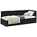 Cornice del letto ad angolo Nero 80 cm x 200 cm Tessuto - Foto miniatura 3