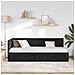 Cornice del letto ad angolo Nero 80 cm x 200 cm Tessuto - Foto miniatura 4