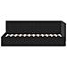 Cornice del letto ad angolo Nero 80 cm x 200 cm Tessuto - Foto miniatura 5
