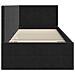 Cornice del letto ad angolo Nero 80 cm x 200 cm Tessuto - Foto miniatura 6