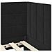 Cornice del letto ad angolo Nero 80 cm x 200 cm Tessuto - Foto miniatura 8
