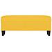 Panca Giallo Chiaro 100x35x41 cm in Tessuto - Foto miniatura 3