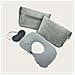 Set Da Viaggio Pieghevole Con Coperta, Cuscino Gonfiabile E Mascherina - Comfort Ottimale Ovunque Grey - Foto miniatura 3