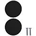 Maniglia per Armadio 2 pcs Nero 18 x 23 mm Ferro - Foto miniatura 5