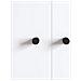 Maniglia per Armadio 2 pcs Nero 18 x 23 mm Ferro - Foto miniatura 6