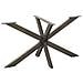 Gamba per Tavolo da Pranzo a Forma di Ragno Nero 150x78x (72-73) cm Acciaio - Foto miniatura 1