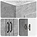 Set di armadi 2 pcs Grigio Cemento 33 x 34,5 x 87 cm - Foto miniatura 7