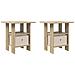 Comodino 2 pcs Rovere Sonoma 41 x 40 x 45 cm Legno multistrato - Foto miniatura 1