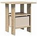 Comodino 2 pcs Rovere Sonoma 41 x 40 x 45 cm Legno multistrato - Foto miniatura 8