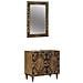 Set di mobili per il bagno Montaggio a parete 2 pcs Marrone - Foto miniatura 1