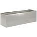 Vaso da giardino Argento 100 x 30 x 30 cm Acciaio Inox - Foto miniatura 1