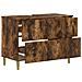 Armadio per Lavabo da Bagno DELFT Rovere Fumo 82 x 41 x 59 cm - Foto miniatura 3