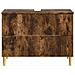Armadio per Lavabo da Bagno DELFT Rovere Fumo 82 x 41 x 59 cm - Foto miniatura 4