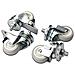 Set 4 Ruote (Due Bloccabili) Per Armadi Rack Carico Fino A 250 Kg. - Foto miniatura 3