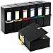 scatola archivio big next 200 nero / giallo 25x35cm dorso 20cm - Foto miniatura 1