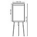 ICA-FP 602 - Lavagna Flipchart Fissa 60 x 90 cm - Foto miniatura 2
