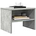 Comodino Grigio Cemento 40x30x30 cm in Legno Multistrato - Foto miniatura 2