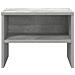 Comodino Grigio Cemento 40x30x30 cm in Legno Multistrato - Foto miniatura 4