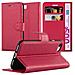 Cadorabo Custodia Compatibile Con Apple Iphone 7 / 7s / 8 / Se 2020 In Rosso Carminio - Coperchio Protettiva Con Chiusura Magnetica, Funzione Stand E Tasca Per Le Carte - Foto miniatura 1