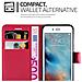 Cadorabo Custodia Compatibile Con Apple Iphone 7 / 7s / 8 / Se 2020 In Rosso Carminio - Coperchio Protettiva Con Chiusura Magnetica, Funzione Stand E Tasca Per Le Carte - Foto miniatura 3