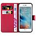 Cadorabo Custodia Compatibile Con Apple Iphone 7 / 7s / 8 / Se 2020 In Rosso Carminio - Coperchio Protettiva Con Chiusura Magnetica, Funzione Stand E Tasca Per Le Carte - Foto miniatura 4