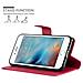 Cadorabo Custodia Compatibile Con Apple Iphone 7 / 7s / 8 / Se 2020 In Rosso Carminio - Coperchio Protettiva Con Chiusura Magnetica, Funzione Stand E Tasca Per Le Carte - Foto miniatura 5