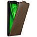 Custodia Compatibile Con Motorola Moto G6 Play In Bruno Caffè - Coperchio Protettivo In Design Flip Con Chiusura Magnetica - Foto miniatura 1
