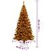 Albero di Natale Artificiale con Supporto Oro 180 cm PET - Foto miniatura 4
