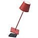 Poldina Pro Lampada Da Tavolo Led Wireless Ricaricabile Dimmer Touch 2700k-3000k Ip65 Uso Interno/esterno H.38cm - Rosso - Foto miniatura 1