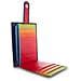 Porta carte di credito in pelle multicolore con fettuccia Nero - Foto miniatura 3