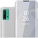 Custodia Compatibile Con Xiaomi Redmi 9t / Poco M3 In Agata Argento - Clear View Specchio Coperchio Protettivo Con Funzione Di Supporto Protezione A 360 Gradi - Foto miniatura 1
