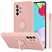 Custodia Compatibile Con Samsung Galaxy A52 4g / 5g In Liquid Rosa - Coperchio Protettivo In Silicone Tpu Flessibile Con Anello - Foto miniatura 1