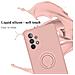 Custodia Compatibile Con Samsung Galaxy A52 4g / 5g In Liquid Rosa - Coperchio Protettivo In Silicone Tpu Flessibile Con Anello - Foto miniatura 2
