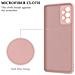 Custodia Compatibile Con Samsung Galaxy A52 4g / 5g In Liquid Rosa - Coperchio Protettivo In Silicone Tpu Flessibile Con Anello - Foto miniatura 4