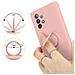 Custodia Compatibile Con Samsung Galaxy A52 4g / 5g In Liquid Rosa - Coperchio Protettivo In Silicone Tpu Flessibile Con Anello - Foto miniatura 5