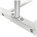 Appendiabiti Da Ingresso In Metallo Con 3 Ganci Laterali Home 150x110x40cm Bianco - Foto miniatura 2