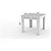 Tavolo Allungabile Otto, Consolle Ausiliare Da Cucina, Tavolo Allungabile, 100% Made In Italy, Cm 90x90h75, Bianco Lucido Larice - Foto miniatura 3