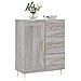 Credenza Grigio Sonoma 69,5x34x90 Cm In Legno Multistrato - Foto miniatura 3
