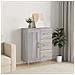 Credenza Grigio Sonoma 69,5x34x90 Cm In Legno Multistrato - Foto miniatura 1