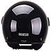 Casco Demi-jet Con Peak Per Moto Nero Metallizzato Con Calotta In Abs Taglia Xl - Foto miniatura 3
