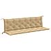Cuscini Panca Giardino 2pz Beige Mélange 200x50x7 Cm Tessuto - Foto miniatura 2