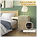 Set 2 Comodini Per Camera Da Letto Con Cassetto E Anta In Rattan Stile Boho, Colore Legno - Foto miniatura 5