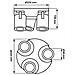 Plafoniera Da Soffitto Lampada Tonda 3 Porta Faretto Orientabile Gu10 Bianco - Foto miniatura 6